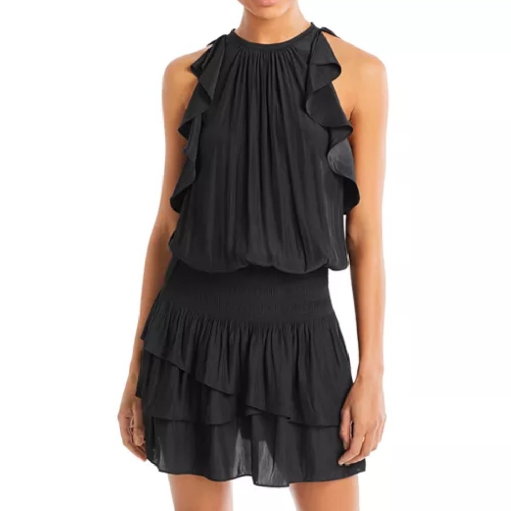SOLD Ramy Brook Shirred Sleeveless Dress Womens Medium NEW